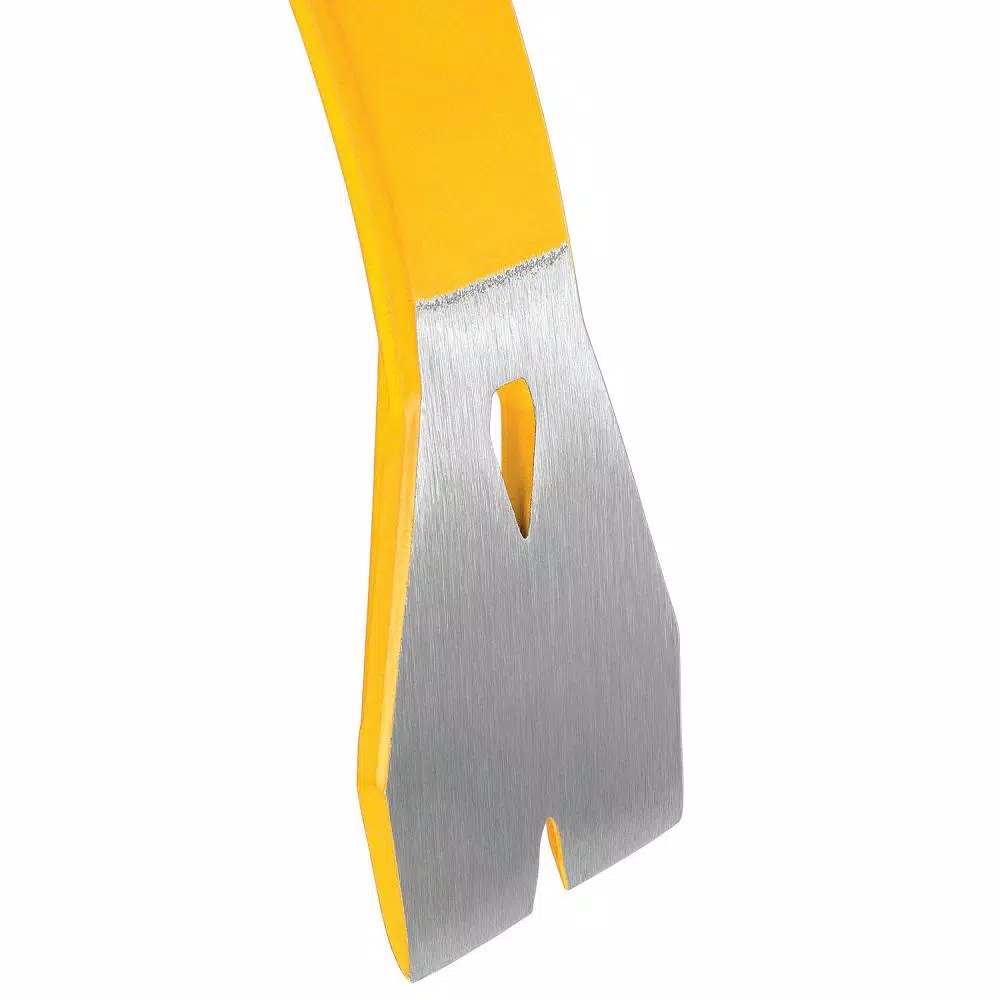 DEWALT 18 in. Precision Pry Bar with Claw and 2.5 in. Blade for Shingles, Sheathing, and Siding