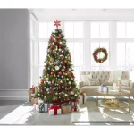 Home Accents Holiday 9 ft Alexander Pine Pre-Lit LED Artificial Christmas Tree with 650 SureBright Warm White Lights thumbnail 2