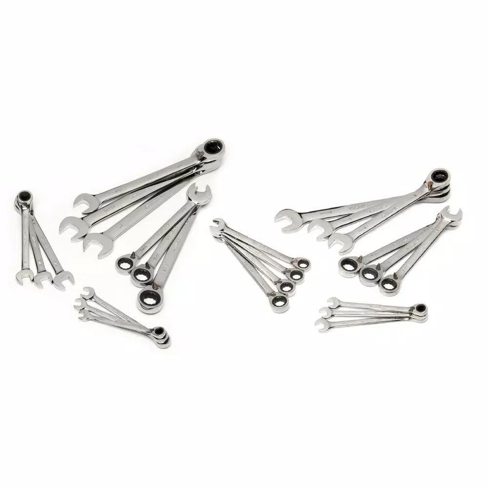 Husky 25-Piece Metric and SAE Reversible Ratcheting Wrench Set