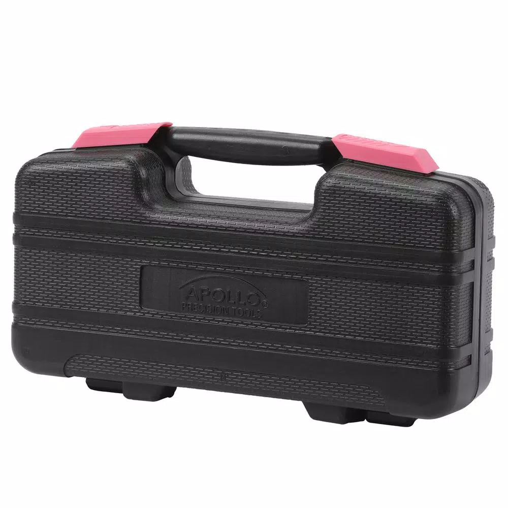 Apollo 39-Piece General Homeowner Hand Tool Set in Pink