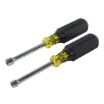 Klein Tools 2-Piece Magnetic Nut Driver Set with 3 in. Hollow Shafts and Cushion Grip Handles thumbnail 3