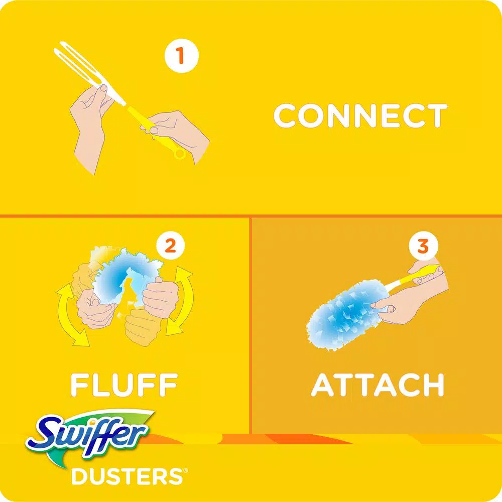 Swiffer Dusters Multi-Surface Unscented Refills, 180 Count (18-Count, 4-Pack)