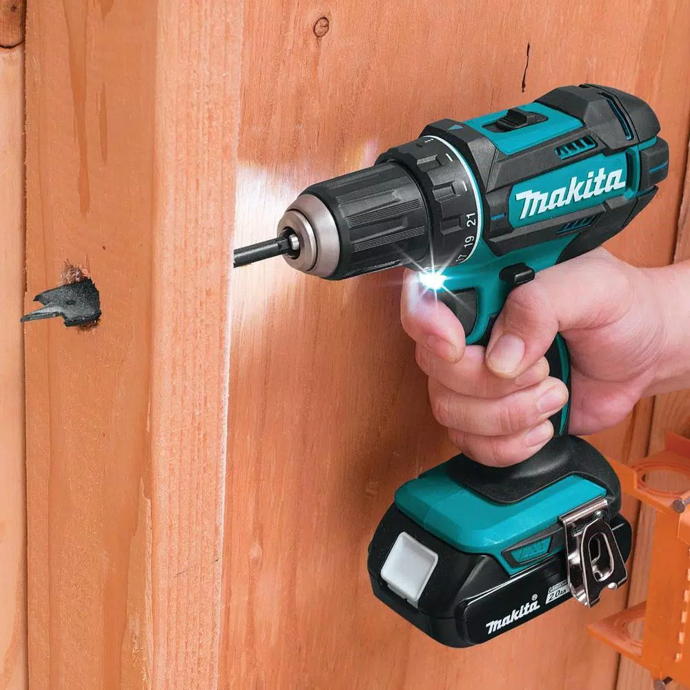 Makita 18V LXT Cordless 1/2 in. XPT Drill/Driver Kit with Two 2.0 Ah Batteries, Charger, and Hard Case