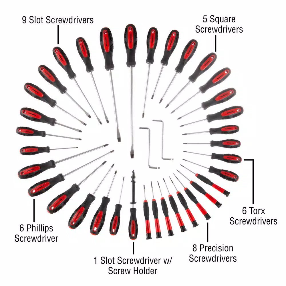 Stalwart 100-Piece Screwdriver and Bit Set with Carrying Bag