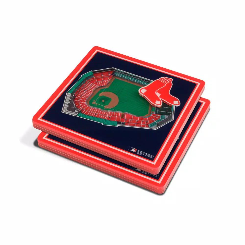 YouTheFan MLB Boston Red Sox StadiumViews 3D Acrylic Coasters, 2-Pack
