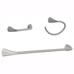 KOHLER Alteo 3-Piece Brushed Nickel Bathroom Hardware Set: Towel Bar, Towel Ring, and Toilet Paper Holder thumbnail 1