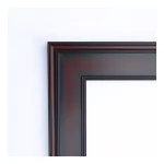 Amanti Art 21 in. W x 25 in. H Mahogany Wood Framed Rectangular Beveled Edge Bathroom Vanity Mirror thumbnail 2