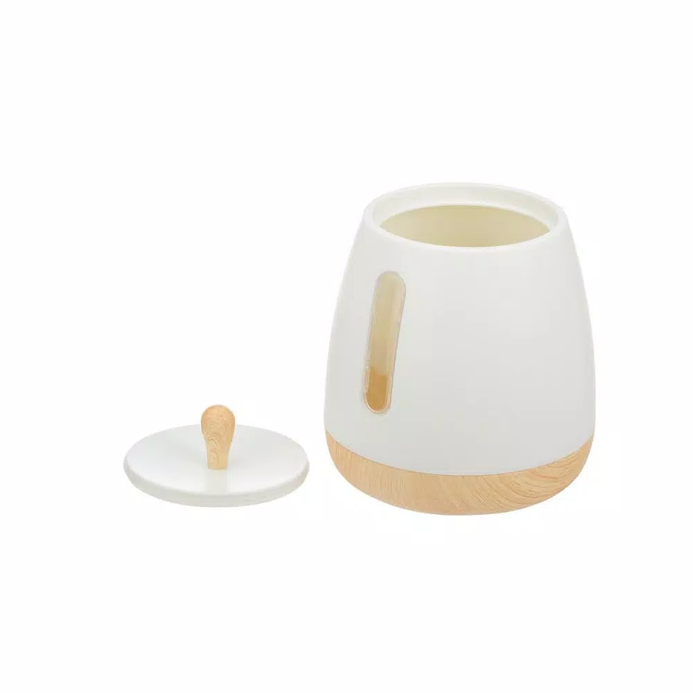 Jiallo European Collection 3-Piece Plastic Canister Set, White