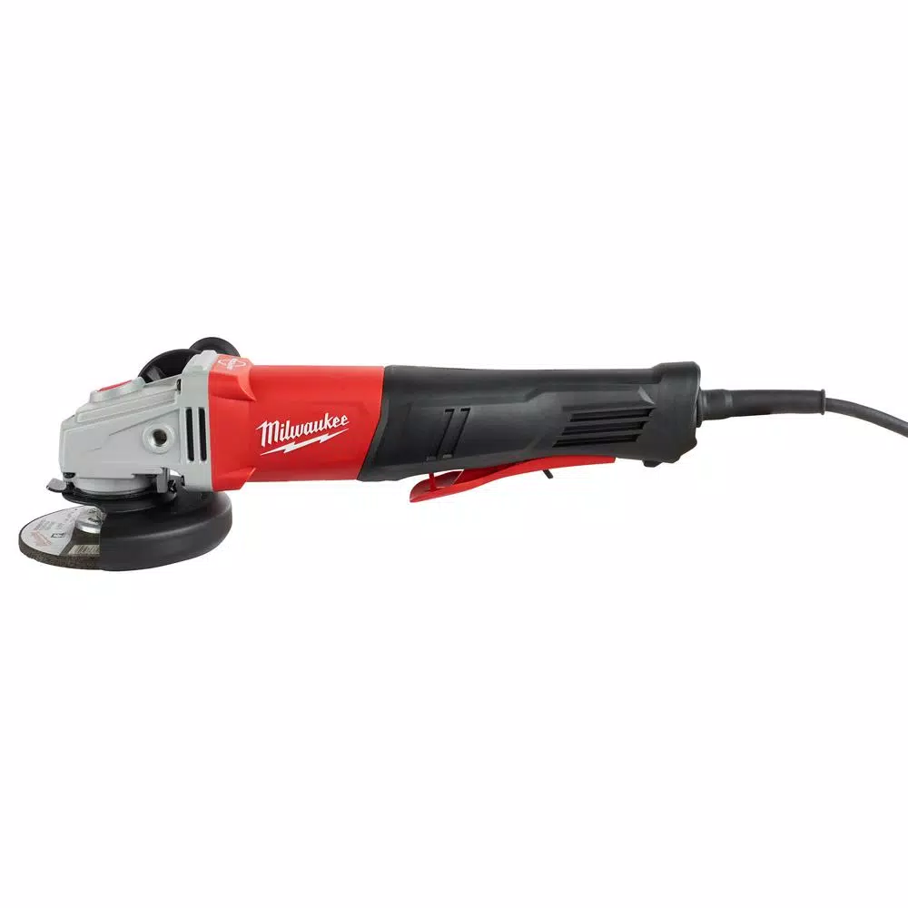 Milwaukee 11 Amp 4-1/2 in. or 5 in. Braking Small Angle Grinder, Paddle Switch, No-Lock