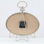 Winsome House Gray Oval Decorative Table Clock - Shabby Chic Analog Desk Clock with Roman Numerals thumbnail 8