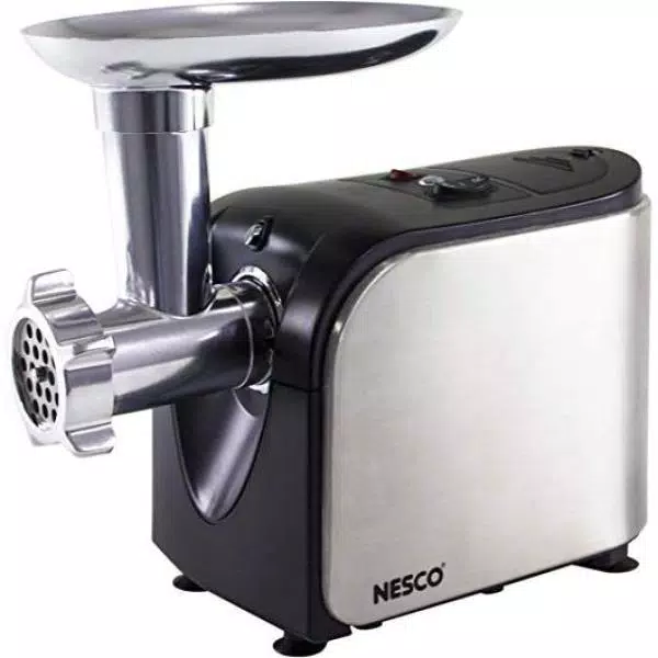 Nesco FG-180 500W Stainless Steel Electric Meat Grinder with Sausage Stuffer
