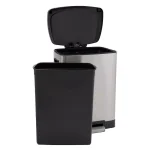 Household Essentials Summit 13 Gallon Rectangular Stainless Steel Step Trash Can with Soft-Close Lid thumbnail 2