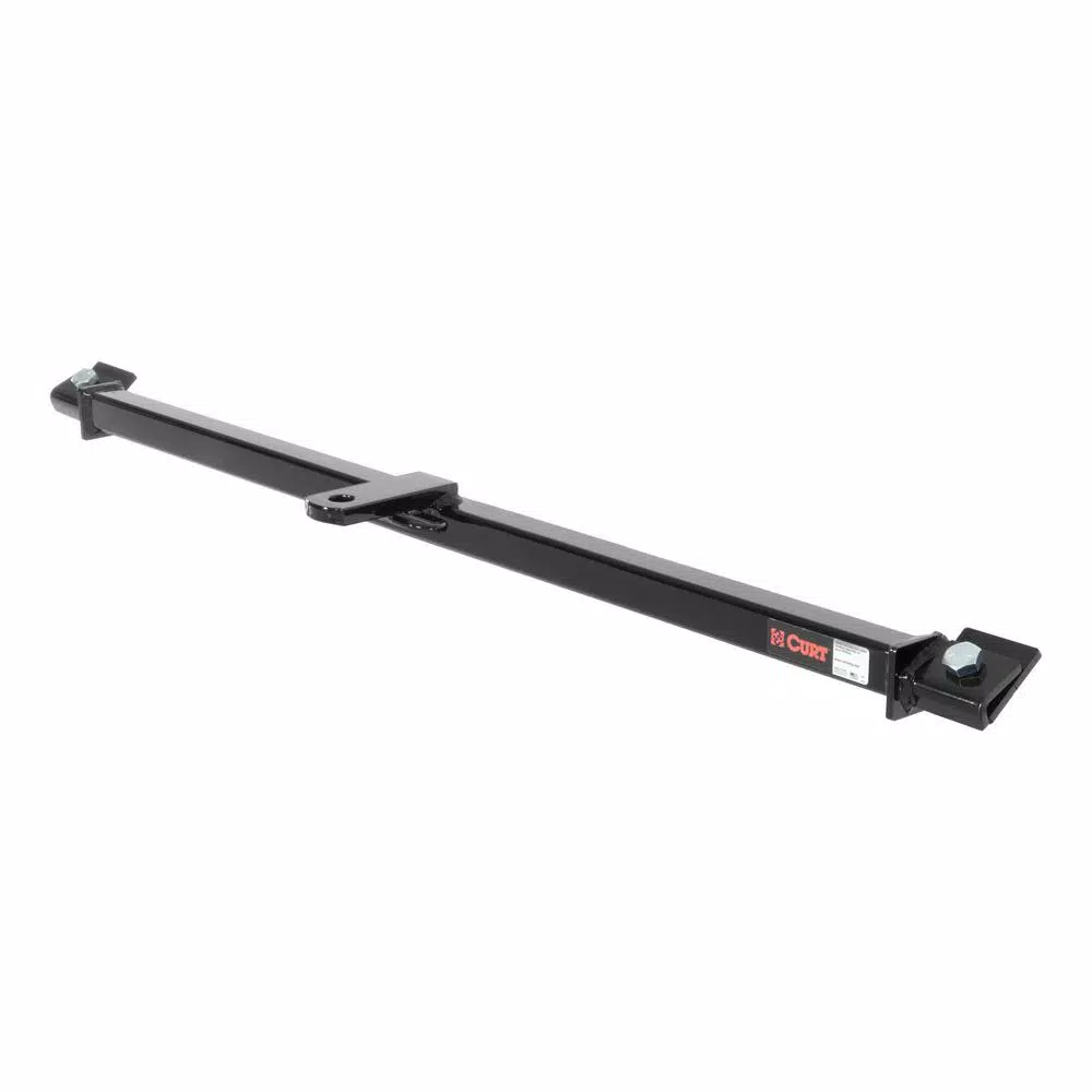 CURT Class 1 Fixed-Tongue Trailer Hitch, 1.25 in. Receiver, Square Tube, Gloss Black