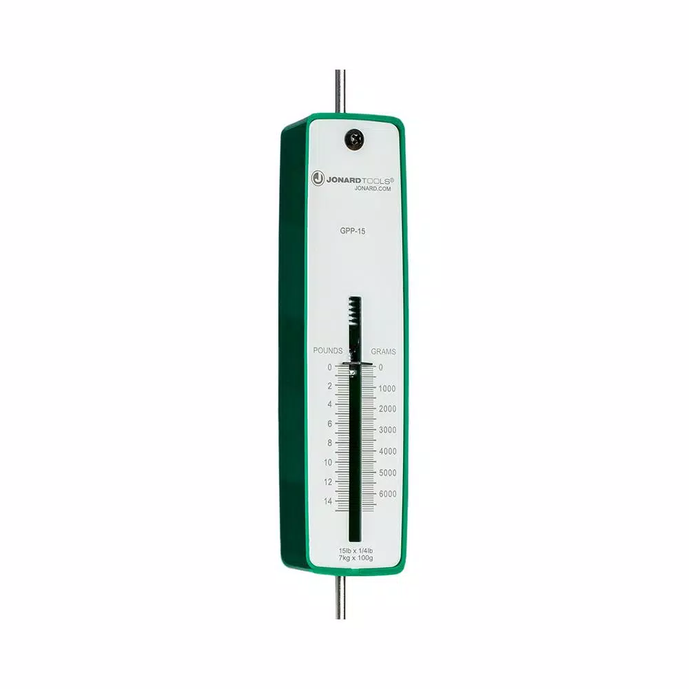 Jonard Tools 1.5 in. Push-Pull Force Gauge, 15 lb Capacity, Dual Scale Grams/Ounces