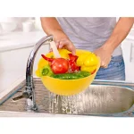 MasterPan 8-Piece Multi-Colored Nested Mixing and Measuring Bowl Set with Colander and Sifter thumbnail 5