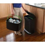 Rubbermaid 13.2 Gallon 2-in-1 Indoor Recycling Bin and Trash Station thumbnail 3