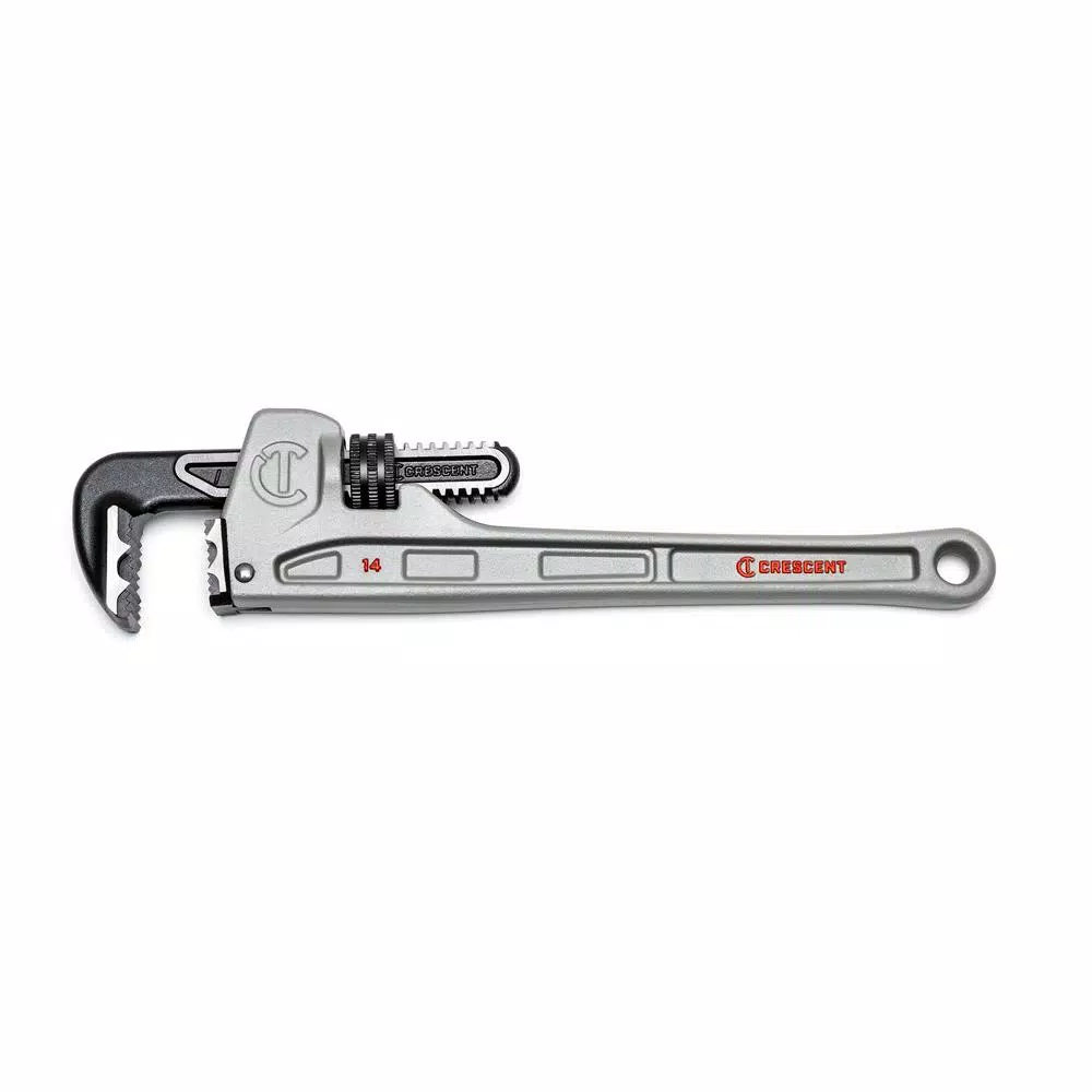 Crescent 14 in. Aluminum Pipe Wrench with K-9 Jaw Teeth