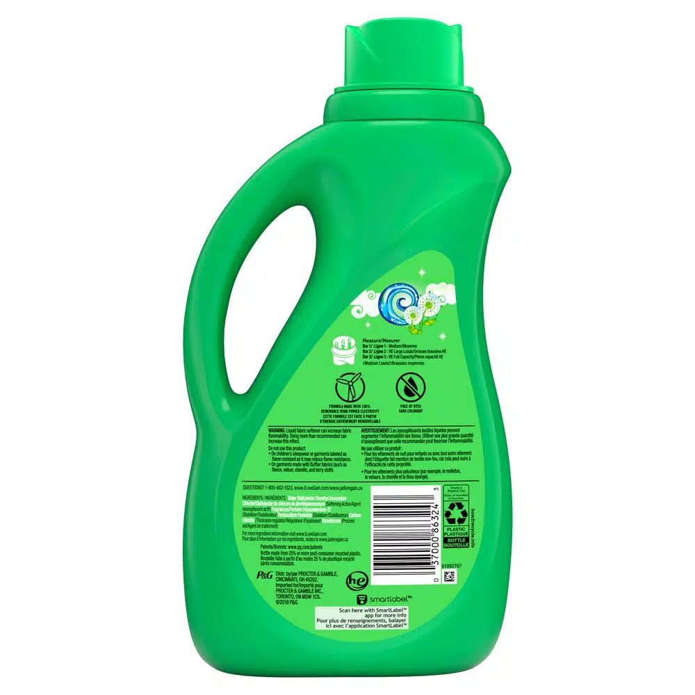 Gain Blissful Breeze Liquid Fabric Softener, 51 oz (60 Loads)
