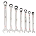 Milwaukee 7-Piece SAE Ratcheting Combination Wrench Set thumbnail 9