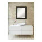 Amanti Art Signore 20.5 in. W x 24.5 in. H Rectangular Bronze Framed Bathroom Vanity Mirror thumbnail 4