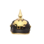 Benzara Black and Gold Imperial Prussian Helmet - Decorative Metal & Resin Decor thumbnail 4