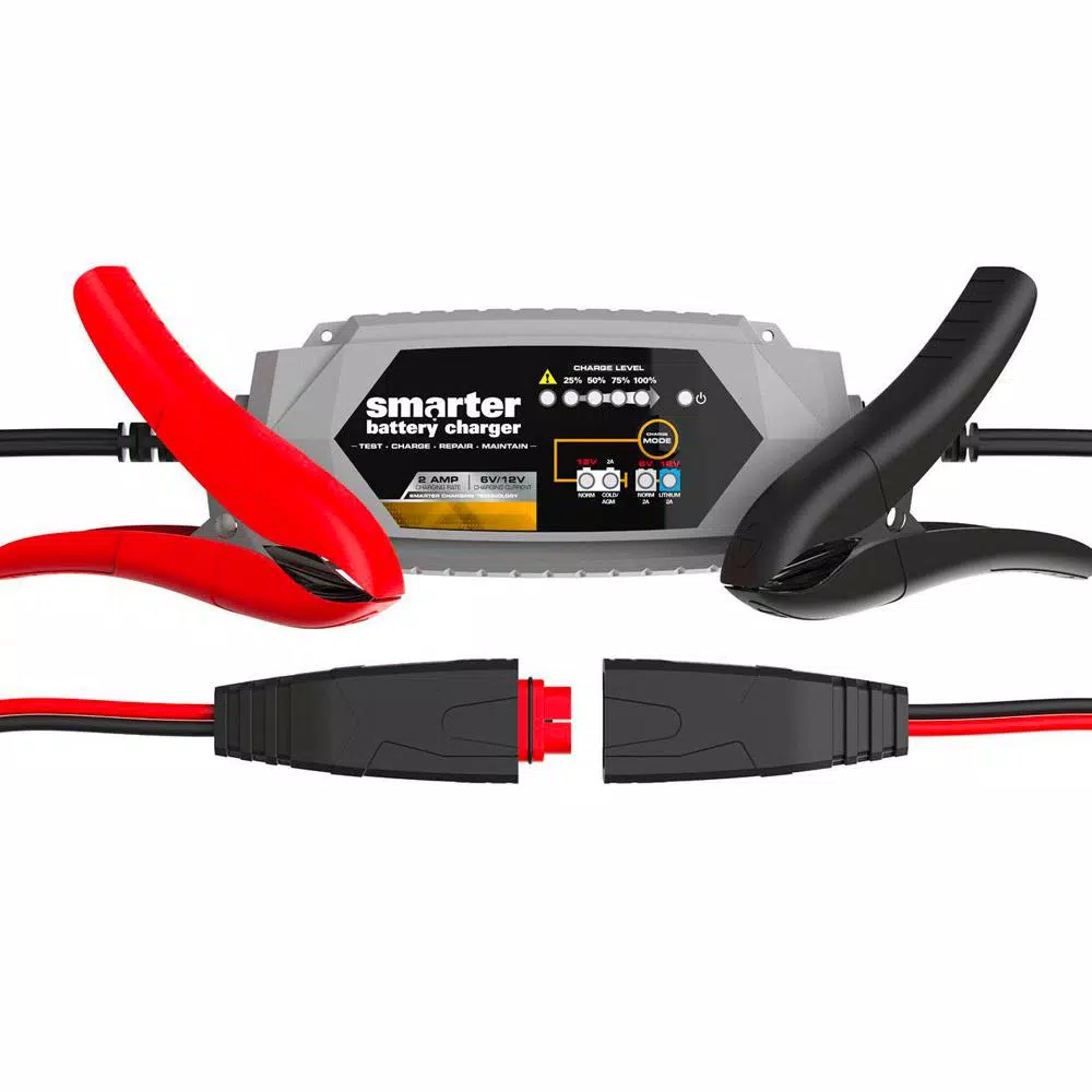 Smartech Products Smartech IC-2000 2 Amp 6V/12V Automotive Battery Charger, Maintainer, Repairer & Tester