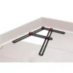 Husky 10 in. Multi-Angle Measuring Ruler, Aluminum Construction for Carpentry and Tiling thumbnail 3