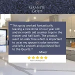 Granite Gold Quartz Brite Quartz Surface Cleaner and Polish, 24 oz thumbnail 6