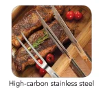 Tramontina Churrasco Stainless Steel Grill Tongs and Fork 2-Piece Set thumbnail 3