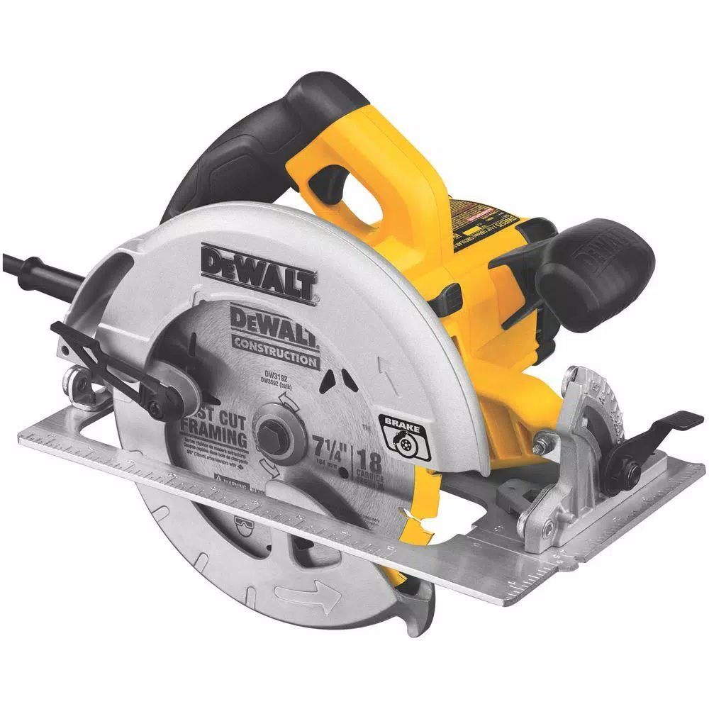 DEWALT 15 Amp 7-1/4 in. Lightweight Corded Circular Saw with Electric Brake