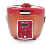 AROMA 20-Cup Red Rice Cooker and Slow Cooker with Glass Lid, 11 Programmable Functions thumbnail 1