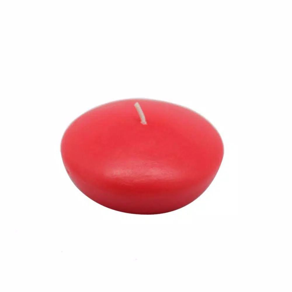 Zest Candle 3 in. Ruby Red Floating Candles, Box of 12