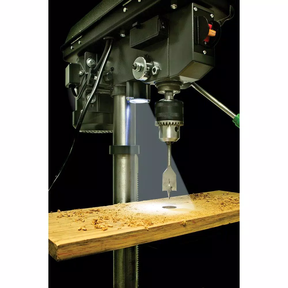 Genesis 10 in. 5-Speed Drill Press with 5/8 in. Chuck and LED Work Light