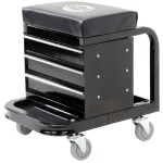Omega 92450 Heavy Duty Mechanic's Creeper Seat with 3-Drawer Tool Box, 450 lb Capacity thumbnail 2