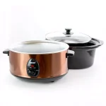 Better Chef 3.7 Qt. Copper Oval Slow Cooker with Removable Stoneware Pot thumbnail 4