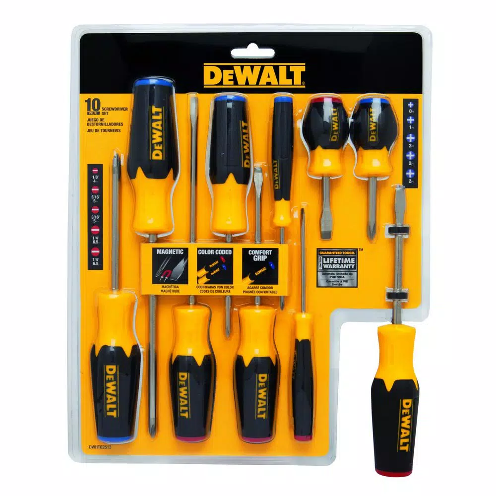 DEWALT 192-Piece Mechanics Tool Set with Bonus 3-Piece Plier and 10-Piece Screwdriver Set