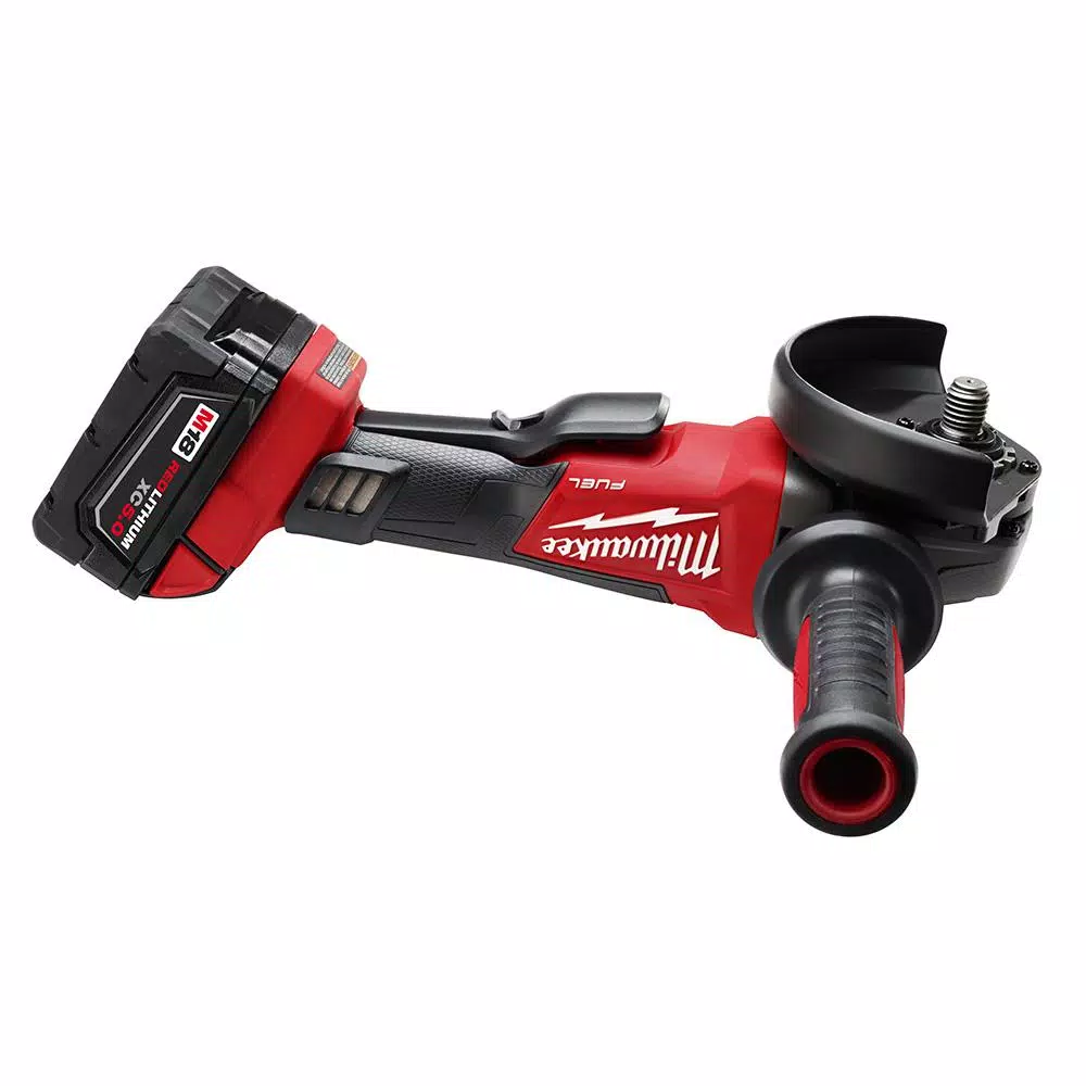 Milwaukee M18 FUEL 4-1/2 in. / 5 in. Brushless Angle Grinder Kit with 5.0 Ah Battery, Charger & Diamond Blade