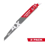 Milwaukee 9 in. 5 TPI Carbide Teeth Reciprocating Saw Blade for Nail-Embedded Wood (2-Pack) thumbnail 13