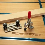 POWERTEC Heavy Duty Steel Toggle Clamp Mounting Plate Set for T-Track Rails and Jigs thumbnail 2