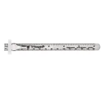 Empire 6 in. Stainless Steel Pocket Ruler with Metal Belt Clip thumbnail 2