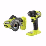 RYOBI ONE+ HP 18V Brushless 3/8 in. Impact Wrench and Compact Cut-Off Tool Combo Kit (Tools Only) thumbnail 1