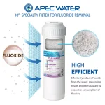 APEC Water Systems 10 in. Fluoride Removal Water Filter Cartridge with Granular Activated Alumina Media thumbnail 2