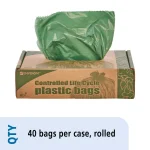 Stout 33 Gallon Totally Degradable Trash Bags, 40 Count Box, Green thumbnail 7