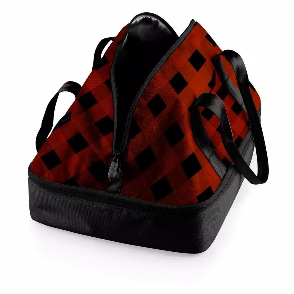 Oniva Potluck Insulated Casserole Tote - Red and Black Buffalo Plaid