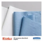 WYPAll L40 Blue Disposable Wipers, 12.5 x 12.25 in, 56/Box, 12 Boxes Per Carton thumbnail 3