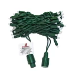 HOLIDYNAMICS HOLIDAY LIGHTING SOLUTIONS 50-Light RGB LED String Lights, 5 mm Frosted Bulbs, 4 in. Spacing, Green Cord thumbnail 1
