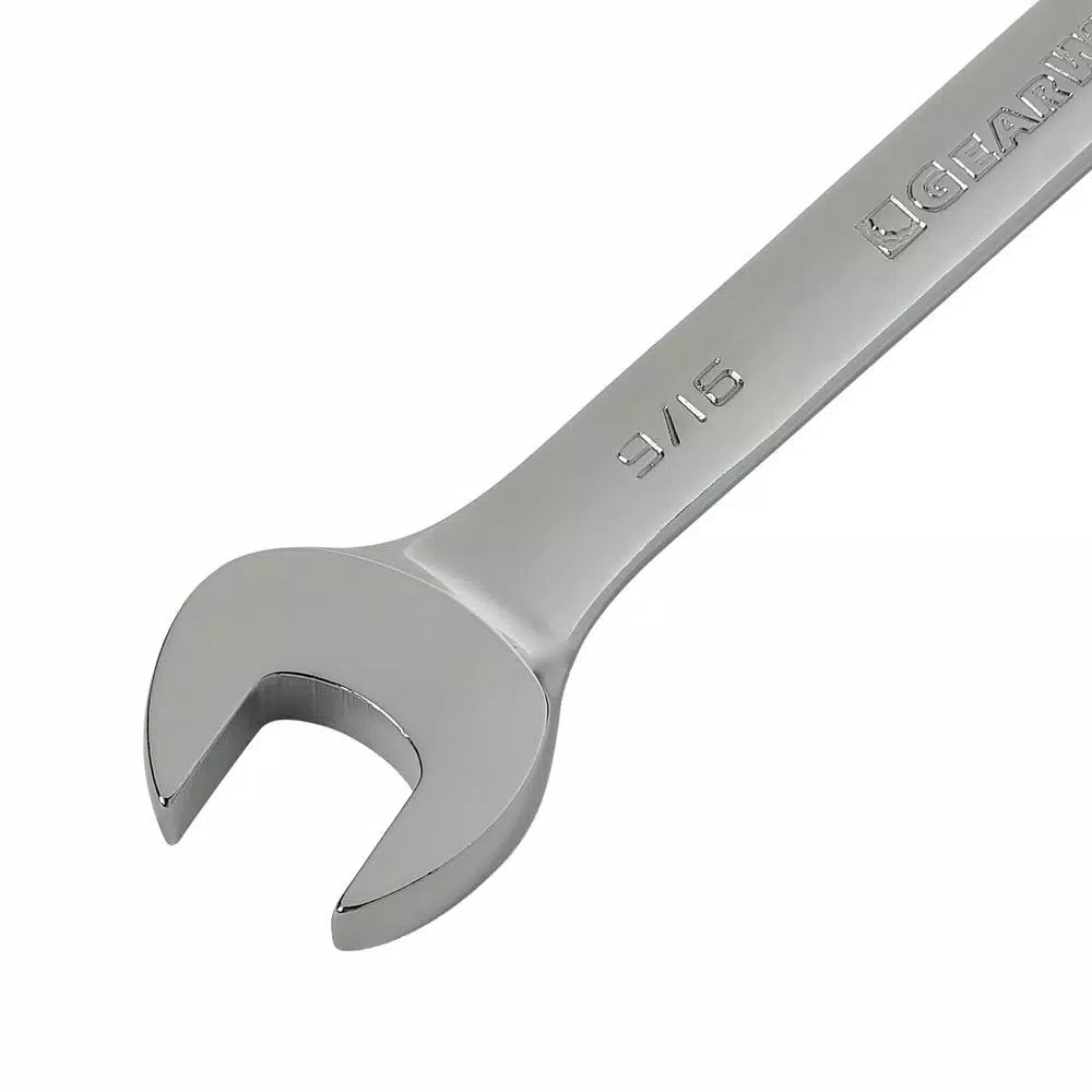 GearWrench 9/16 in. Combination Ratcheting Wrench, 12-Point, Chrome Finish