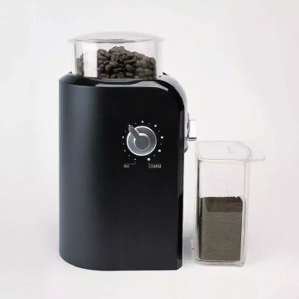 Krups GVX2 Black Stainless Steel Flat Burr Coffee Grinder, 17 Grind Settings