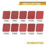 POWERTEC 180 Grit Aluminum Oxide Sanding Belts, 3 in. x 21 in. (10-Pack) thumbnail 2