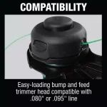 Makita 18V LXT Brushless Cordless String Trimmer Kit with 4.0 Ah Battery, Charger, and Bonus Trimmer Line thumbnail 9